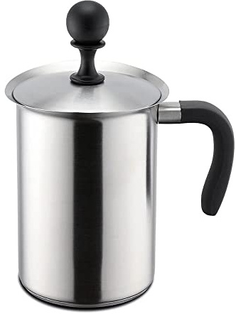 Weis 18300 Pentolino per Latte 1000 ML, Acciaio Inossidabile, Argento, 9.5 x 9.5 x 16 cm