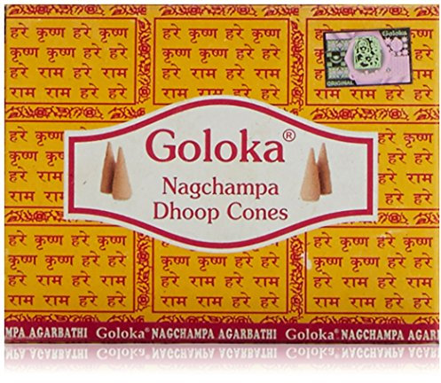 GOLOKA Nag Champa - Incenso in Coni