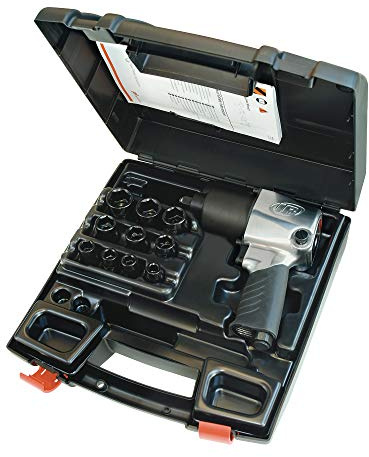 Ingersoll-Rand Llave de Impacto Neumática 231GXP-K, Impacto de Aire Compromido de 1/2 Pulgada, 1 kit + Set de 10 Bocas