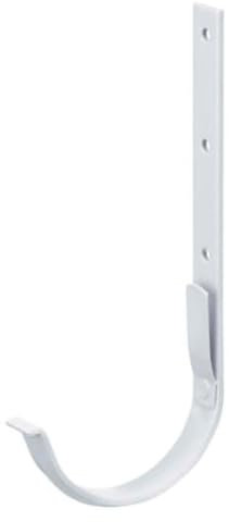 INEFA Dachrinnenhalter halbrund, Stahl NW100 / 100mm, Weiß Rinnenhalter, Dachrinnenzubehör, einfache Steckmontage, Made in Germany