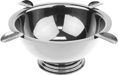 Original Stinky Cigar Ashtray - Windproof Stainless Steel Design with 4 Stirrups, Deep Bowl for Indoor & Outdoor Use, Heat Resistant & Easy to Clean - Ideal Smoking Accessory for Cigar Enthusiasts
