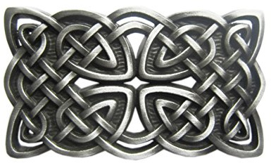 Schnalle123 Gürtelschnalle Celtic Keltischer Knoten 3D Optik für Wechselgürtel Gürtel Schnalle Buckle Modell 103