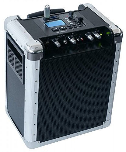 Skytec Impianto DJ PA portatile a trolley, USB, SD, MP3, a batteria