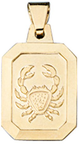 Sternzeichen Krebs - Goldanhänger Anhänger 333 Gold Halsschmuck Unisex