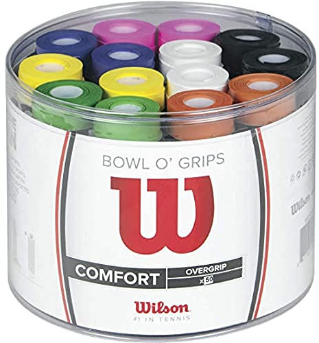 Wilson Box mit Overgrips, Bowl Overgrip, 50 Stück, Sortierte Farben, WRZ404300