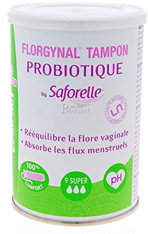 Saforelle Florgynal Tampon Probiotique Applicateur Compact 9 Super