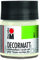 Marabu 14010005070 Decormatt Acryl Weiß 070, 50 ml, samtmatte Acrylfarbe auf Wasserbasis, cremig und farbintensiv, speichelfest, wetterfest, zum freien Malen und Schablonieren