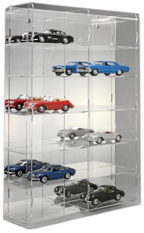 Sora.de Modellauto Vitrine 1:24 mit Spiegelrückwand