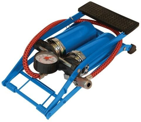 Silverline Foot Pump Heavy Duty Double Barrel 470cc (380197)