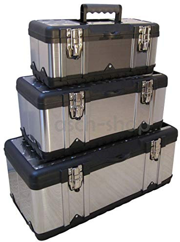 SET 3Stück Werkzeugkisten Materialbox EDELSTAHL von AS-S