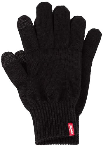 Levi's Herren Ben Touch Screen Gloves Handschuhe, Schwarz (Black), Large