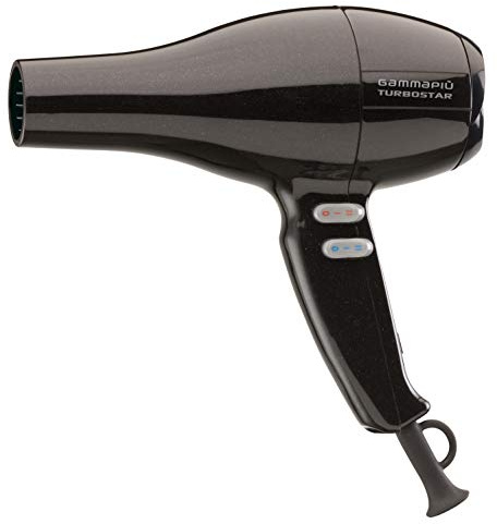 Gamma Piu Turbostar - Secador de pelo, color negro