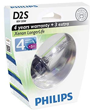 D2S Xenon Longerlife 35W [12V] (1 Stk.) Philips Lampenart: D2S (Gasentladungslampe 85122SYC1