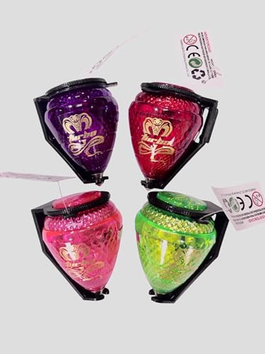 Trompo COBRA Turbo. Con luz LED. 1 Trompo (Se envía al azar, Azul, Violeta, Rojo, Rosa o Verde, salvo que el cliente indique el color y esté disponible).
