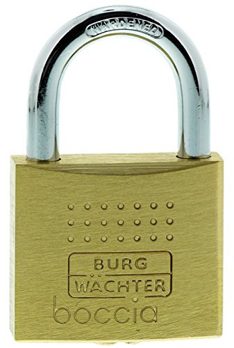 Burg-Wächter Padlock – 6.5 mm Thickness, Pincers, 6 Keys, Boccia 450 40 6 SB Price for 1 Each