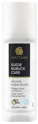 Velours Nubuk Pflege, 75 ml, Farbauffrischung, Lederpflege und Imprägnierung Farbaktivierung von Schuhen aus Willdleder, Rauleder, Veloursleder, Nubukleder und Textilien | Farbe: Hellblau