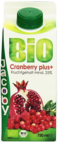 Jacoby Bio Cranberry plus, 8er Pack (8 x 750 ml)