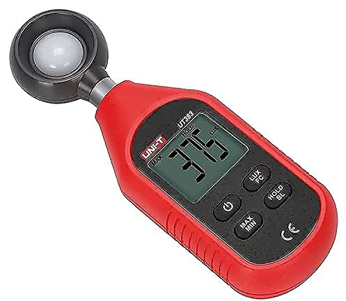 Unit 530134373 Mini Luxmetro Digitale, Rosso