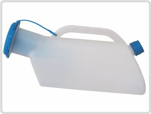 Urinflasche *UROLIS*, 2 Liter, milchig, autoklavierbar, auslaufsicher und mit Einer Rückflusssicherung *Top-Qualität zum Top-Preis*