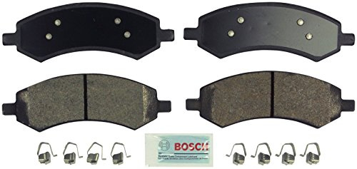 BOSCH BE1084H Blue Semi-Metallic Disc Brake Pad Set With Hardware - Compatible With Select Chrysler Aspen; Dodge Dakota, Durango, Ram 1500; Mitsubishi Raider; Ram 1500, 1500 Classic, Dakota; FRONT