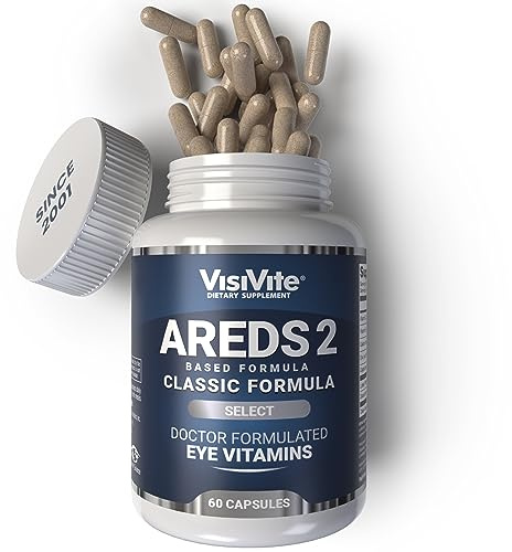 AREDS 2 Select Eye Vitamins for Macular Support - Vitamins for Eyes with Zeaxanthin Plus Lutein Macular Supplement - Premium Macular Health Formula - Eye Supplements for Adults - 60 Capsules