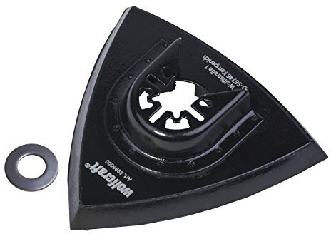 wolfcraft Piastra di levigatura velcrata per multifunzione PRO, attacco universale I 3996000