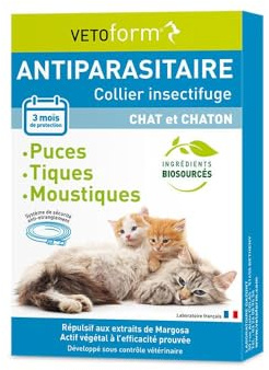 Vetoform Antiparasitaire Collier Insectifuge Chat et Chaton