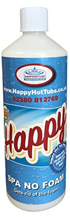 Happy Hot Tubs 1l No Foam Away Anti Foamer Fix Foaming Chemicals Hot Tub Spa Hottub Spas
