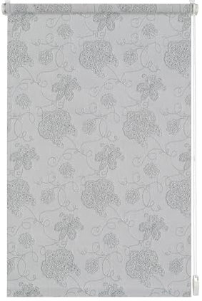 Gardinia EASYFIX Rollo Dekor 721 Stickerei Silber 60 x 150 cm 33301
