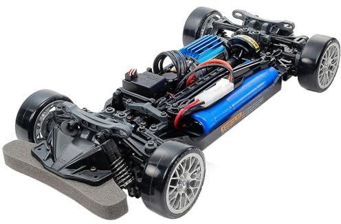 TAMIYA 300058584 58584 TT-02D Drift Spec Chassis Brushed 1:10 RC Modellauto Elektro Straßenmodell Allradantrieb Mädchen , male (4W, Blau