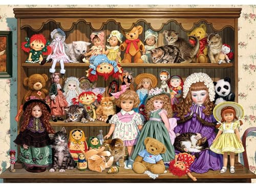 Anatolian 500 piece jigsaw puzzles - jigsaw puzzles for adults 500 pieces GRANDMAS DRESSER is ideal as gifts for the whole family and the jigsaw 500 pieces for adults is made of ESKA BOARD