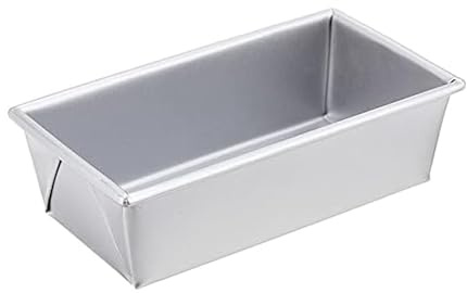 Chicago Metallic Commercial II 1-Pound Loaf Pan, Heavy-Weight Aluminized Steel, Professional Bread Baking Pan with Wire Reinforcement