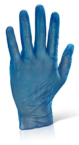 BeeSwift VDGBL Click2000 Disp guanti in vinile taglia L, colore: blu