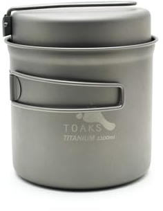 TOAKS Titanium Pot with Pan, 1100 ml