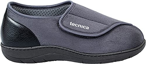 EXTRO STYLE - Scarpe Ortopediche Tecnica 3T, per Piedi Sensibili e Dolori Articolari, Scarpe Antiscivolo Donna e Uomo con Tomaia in Microfibra e Pianta Larga, Plantare Estraibile, Grigio