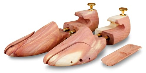 Langer & Messmer cedar shoe trees for men and women including cedar travel shoehorn available in double sizes UK 1.5-14 the original! 1, 2 or 5 pairs