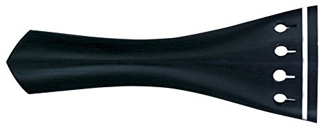 GEWA Saitenhalter für Violine Modell Hill Ebenholz 4/4, Weisses Reifchen