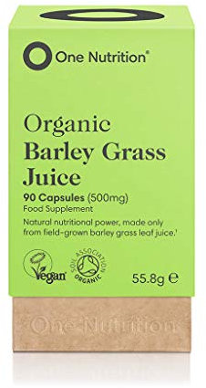 One Nutrition Organic Barley Grass Juice – Protein Rich Superfood - Juiced Then Powdered for Maximum Potency – Nutritionally Dense – Easy to Digest – 90 Capsules