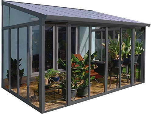 Palram Veranda San Remo Wintergarten, Grau, 295x425x310 cm