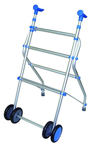 Andador ultraligero y plegable de aluminio con ruedas dobles - Modelo Anota 100 sin asiento