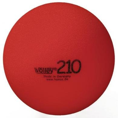 Softball Volleyball, dauerelastisch beschichtet, Ø ca. 21 cm Gewicht ca. 310 g, Farbe rot, Sprungverhalten Oooo