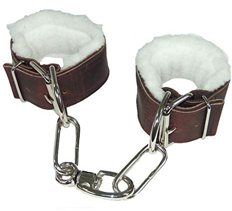 Intrepid International Hobbel aus Leder, mit Fleecefutter, für Pferde