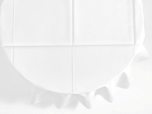 Duni 171140 Evolin Runde Tischhussen, 240 cm x 240 cm, Weiß (10 Stück)