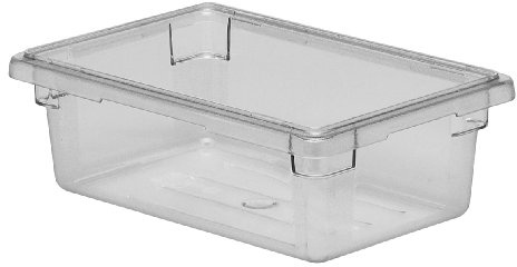 Cambro Camwear 12186CW135 Food Box, 12 by 18 by 6-Inch, Clear