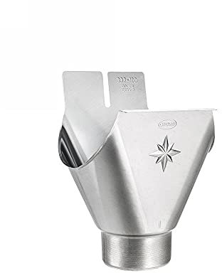 Titanzink Einhangstutzen oval RG 333 für Fallrohr DN 76