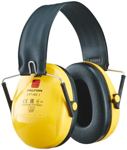 3M Peltor Optime I Kapselgehörschutz mit Faltbügel Optime 1 SNR = 28 dB, 1 Stück, Gelb