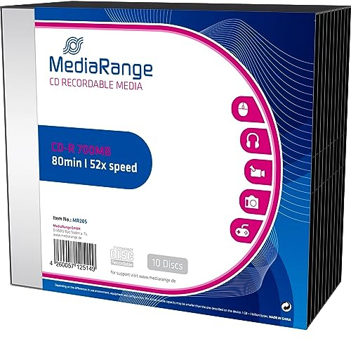 MediaRange CD-R 700 10pcs Slimcase 52x
