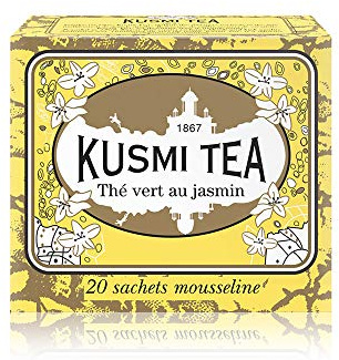 Kusmi Tea - Thé vert parfumé au jasmin - 20 sachets mousseline - 44 g