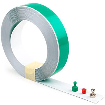 magnets4you - Metallband selbstklebend | weiß | Breite 35 mm, Meterware | Haftgrund für Magnete, zuschneidbar