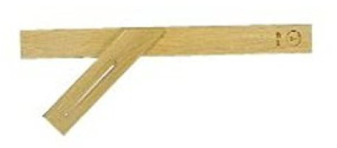 Ulmia, Falsa squadra in legno chiaro di faggio, 400 mm, 131.0